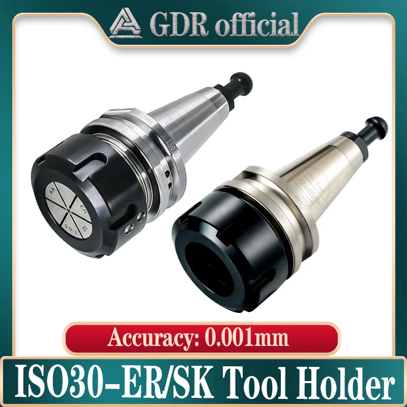 

Woodworking engraving machine ISO30 ER16 ER20 ER25 ER32 SK10 SK16 45 60L tool holder CNC precision engraving machine tool holder