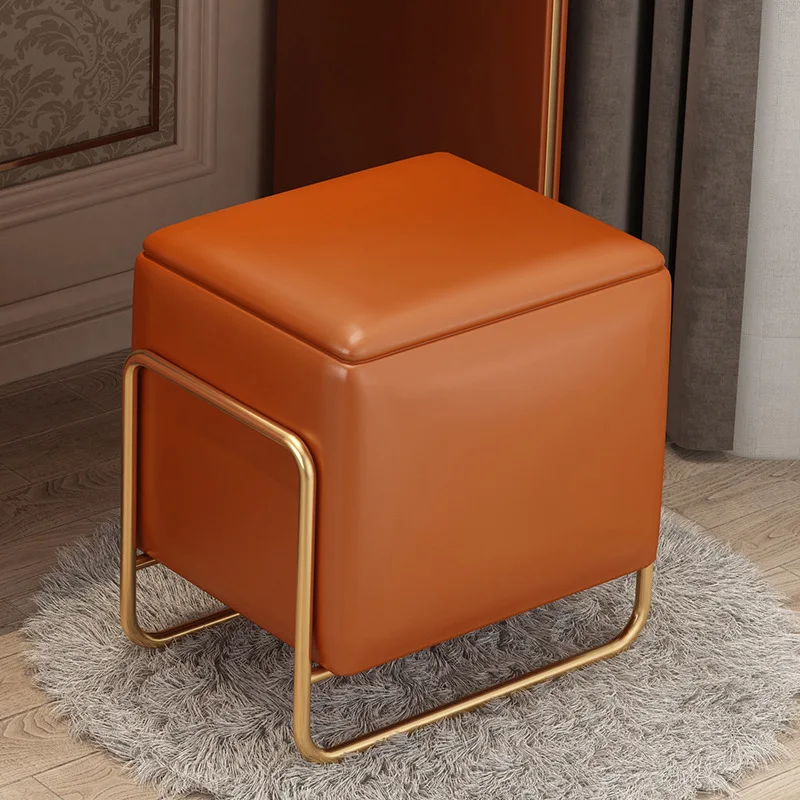 

Minimalist Household Round Stool Bedroom Net Red Nail Makeup Makeup Light Luxury Dressing Stool ModernChair Stool Small Stool