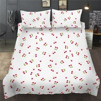 3d bedding set floral cherry printed queen king size duvet quilt cover set double twin full for kid girls women adult bedclothes