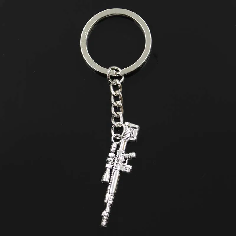 Модный брелок для ключей 8x42 мм снайперская винтовка мужское украшение сделай сам