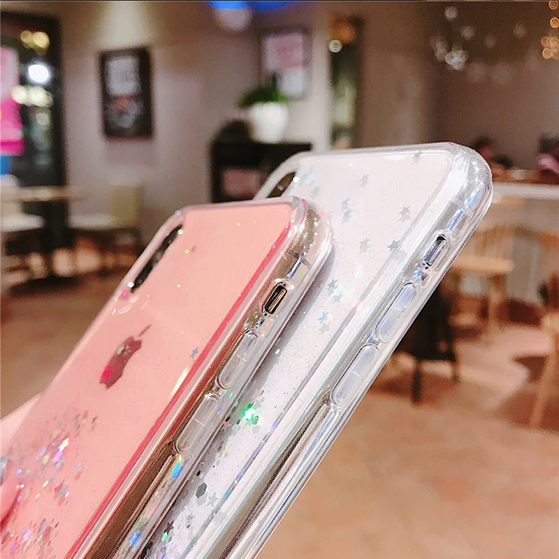 Чехол для huawei P 30 Pro, блестящие Серебристые чехлы из фольги со звездами для huawei P20 P30 Lite Pro Light P20Pro, блестящая прозрачная задняя крышка из ТПУ