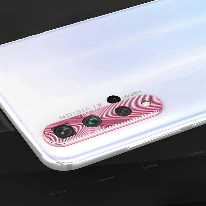 Rosegold Камера Защитная крышка объектива для huawei Honor 20 Pro кольцо покрытие Алюминий Камера чехол для huawei Nova 4 4e кольцо защиты - Цвет: Rosegold