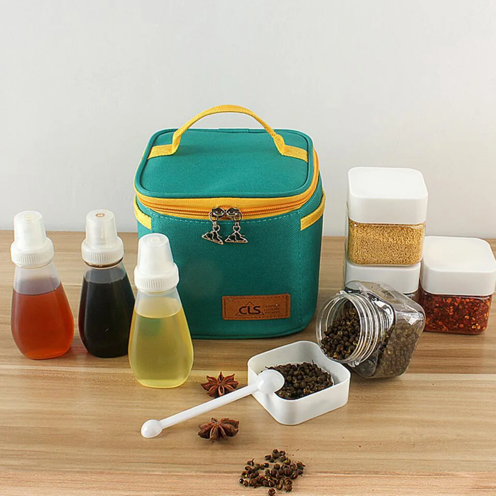 6 шт. набор бутылок для приправ пластиковая банка хранения компактный контейнер