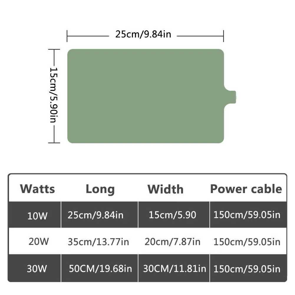 Грелка для рептилий водонепроницаемая ПЭТ грелка изоляционный коврик рассады
