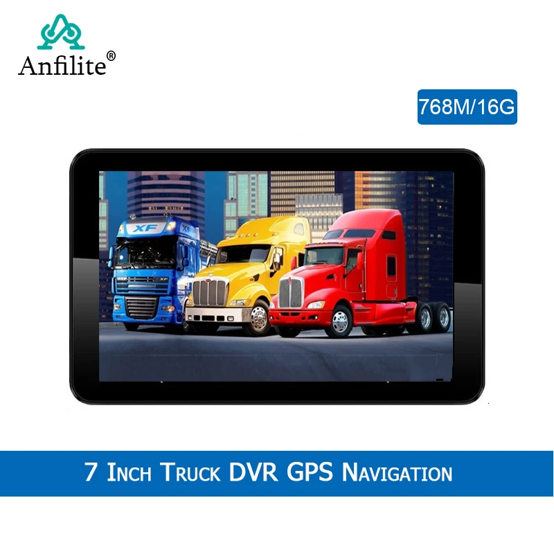 Anfilite 7 дюймовый Android WIFI Автомобильный видеорегистратор с GPS Навигатором Двойная