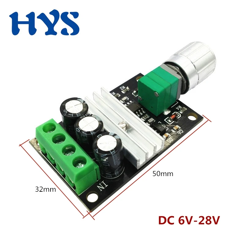 Регулятор скорости двигателя PMW DC 6в 28в 3A регулятор напряжения 12В DC12V регулируемый