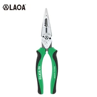 laoa needle nosed plier multi purpose wire stripper multifunctional crimper made in taiwan 6 in 1 electric pliers