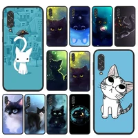 cute cat cartoon for samsung galaxy a90 a80 a70 s a60 a50s a30 s a40 s a2 a20e a20 s a10s a10 e soft phone case