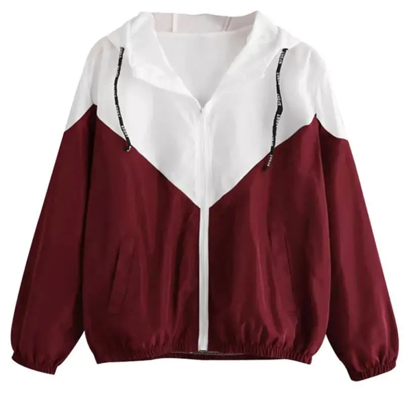 

Outerwear & Coats Jackets Fashion Rose Thin Skinsuits Hooded Zip Floral Pockets Sport Coats And Jackets Women 2018aug10