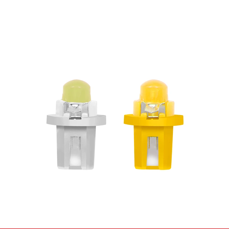 10 шт./лот многоцветный T5 B8.5D B8.5 SMD СВЕТОДИОДНЫЙ Автомобильный свет-излучающий диодный инструмент лампа накаливания на панель приборов DC 12 В