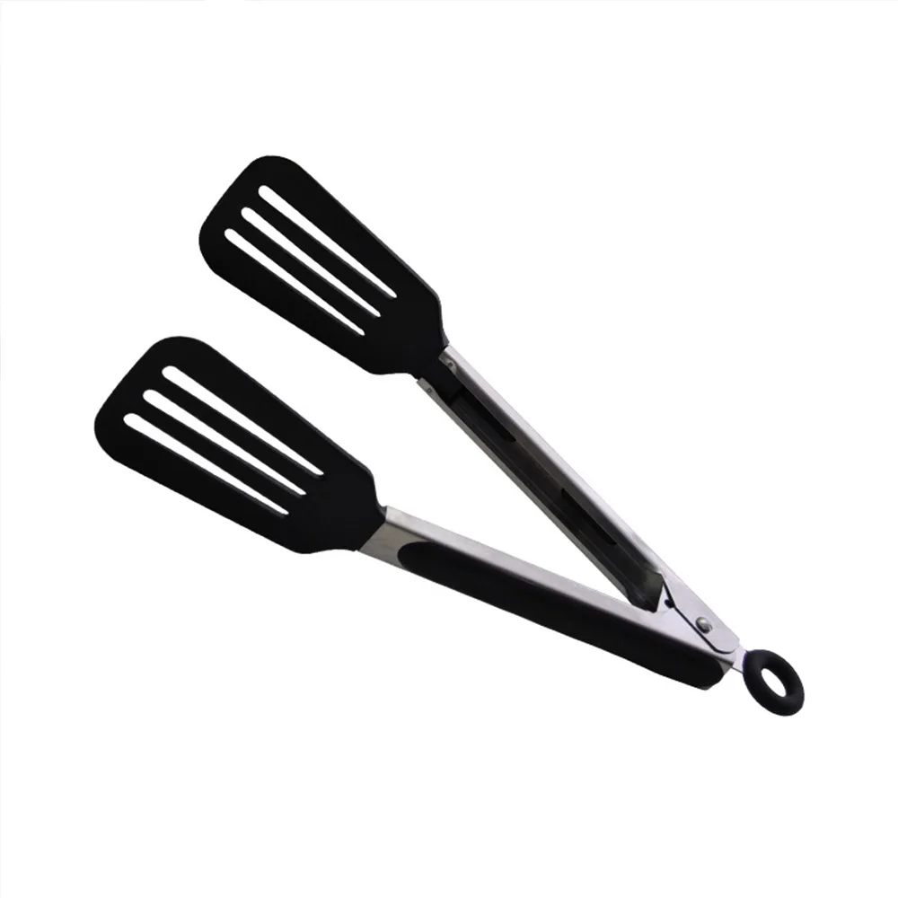Stainless Steel Silicone Tips Tongs Kitchen Non-Stick Barbecue Steak Clip Cooking Tong Accessories | Дом и сад
