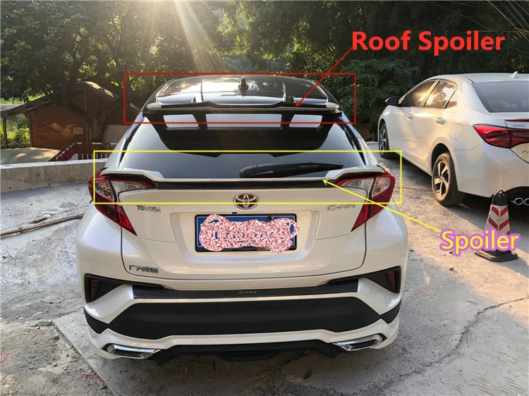 Спойлер на крышу для Toyota C-HR высококачественный спойлер из АБС-пластика заднего
