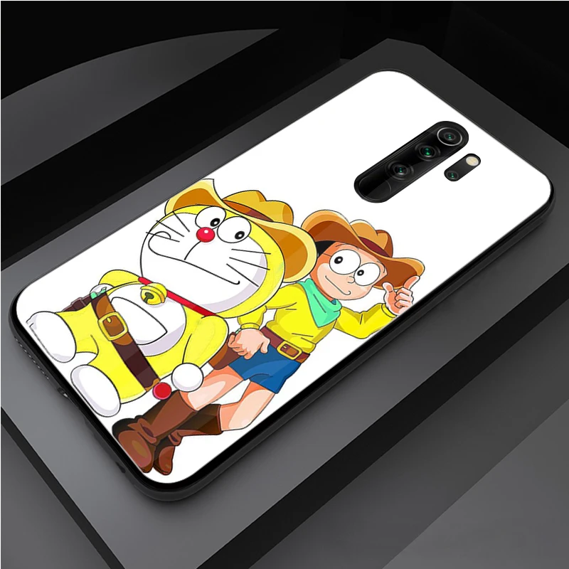 Чехол Doraemon чехол из закаленного стекла для телефона Redmi Note 5 6 7 8 9 Pro Note8T Note9S Redmi8 |