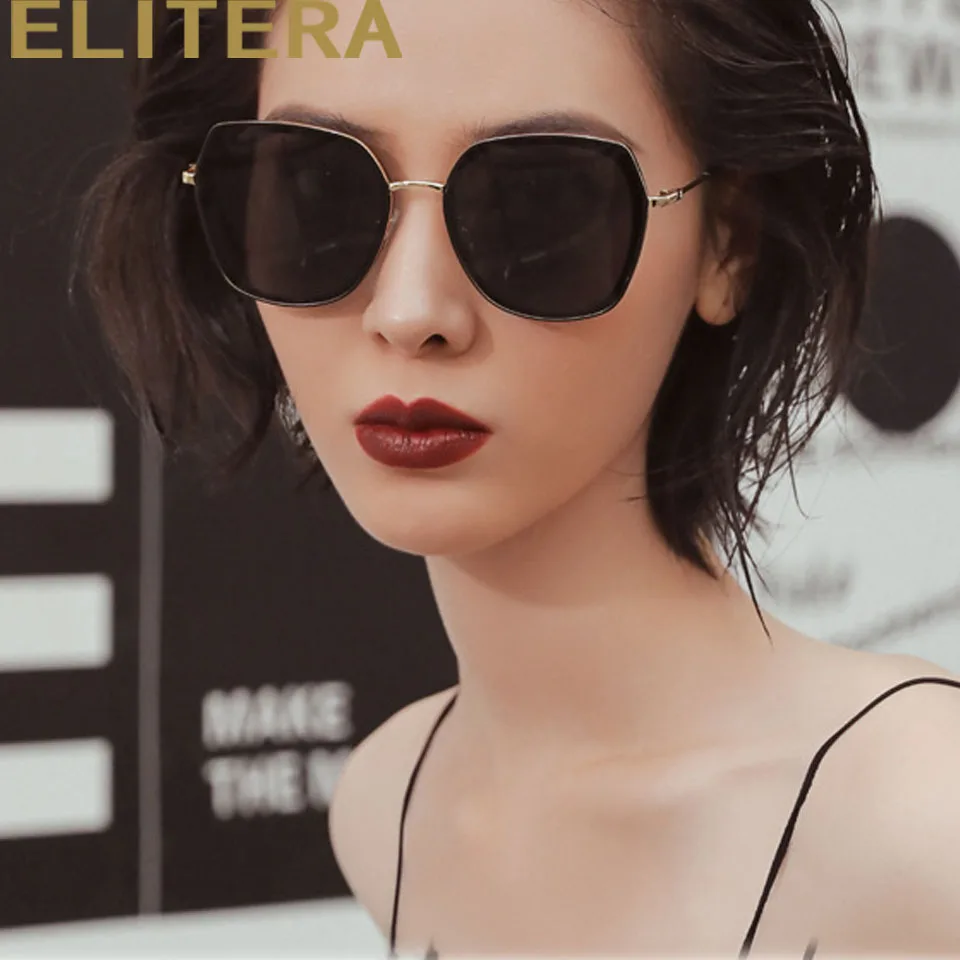 Женские солнцезащитные очки ELITERA роскошные женские Простые Модные многоугольные