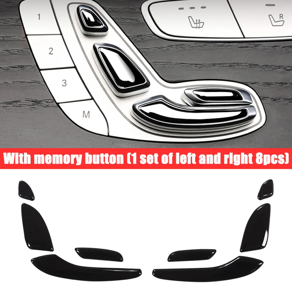 

Для Mercedes Benz E Class W213 E200 E300 C Class W205 GLC X253 автомобильные аксессуары для дверного сиденья кнопки регулировки крышки отделки 2 стиля