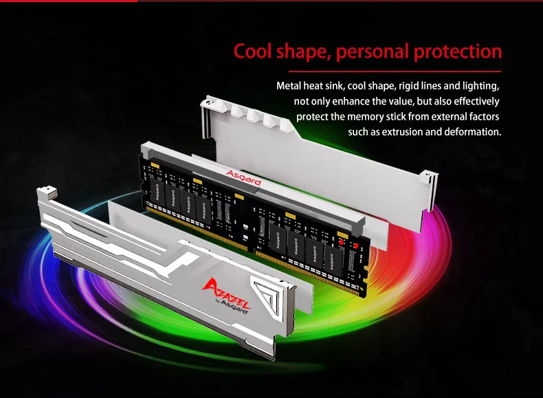Asgard AZAZEL серия RGB ram 8 ГБ 2X8 Гб 16 Гб DDR4 3200 МГц 1,35 в ram для настольных игр с высокой скоростью и высокой производительностью