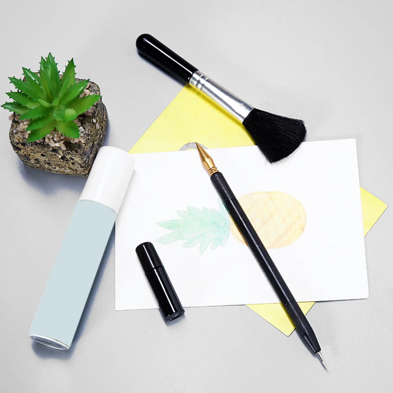 

1set Scratch Art Painting Tool Repair Stick Scraper Pen DIY Gift Drawing Scratch Arts Brush For Scratch Sketch Art Papers Board