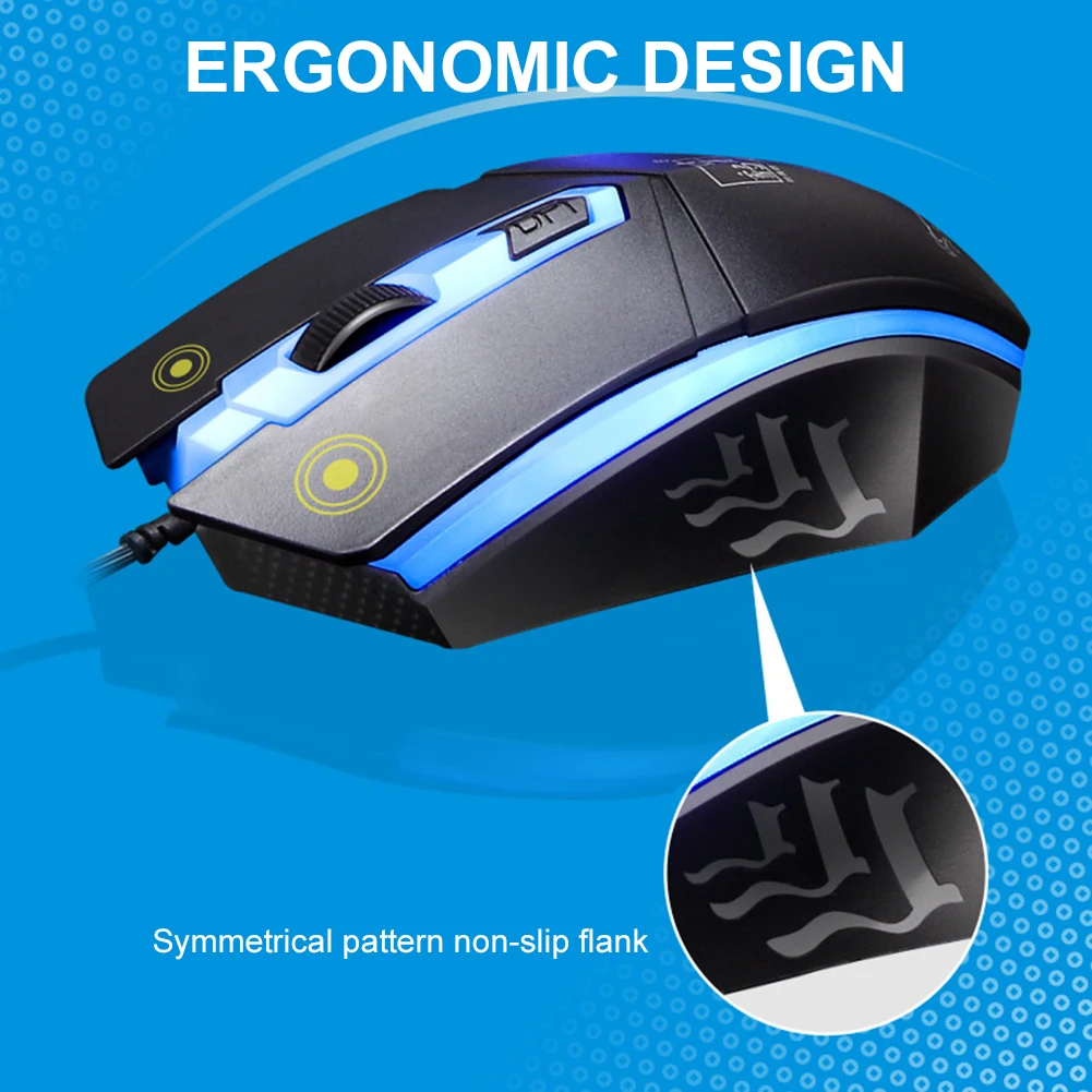 Игровая клавиатура и мышь проводная с подсветкой для России Тихая игровая ПК