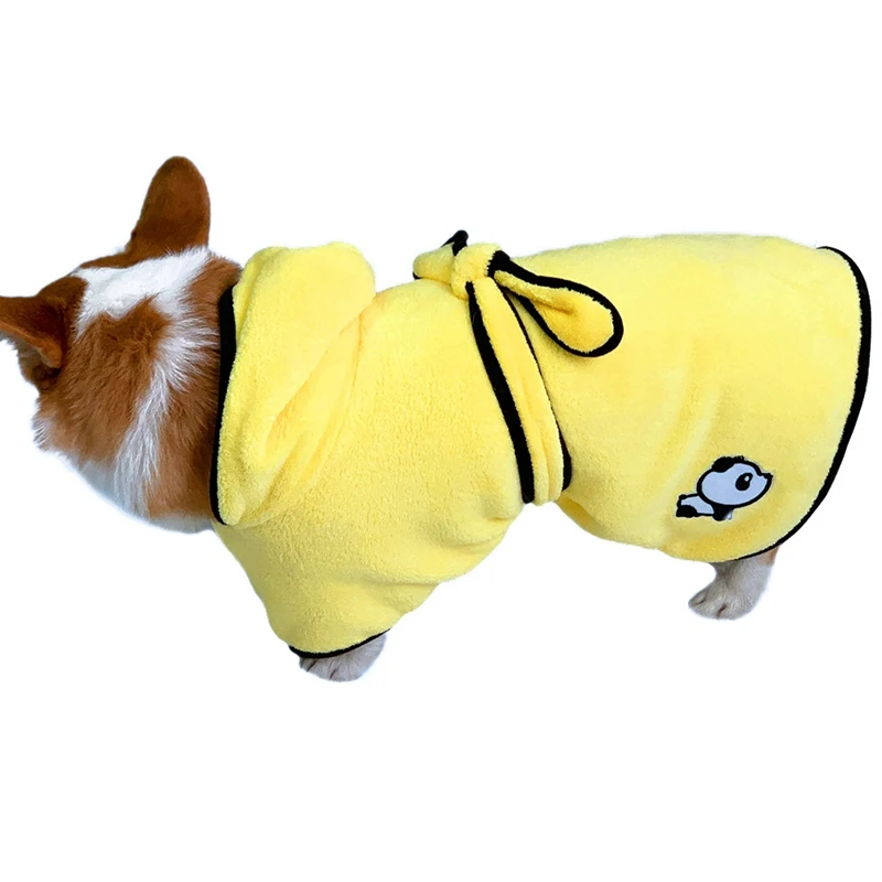 Абсорбирующий теплый банный халат из микрофибры и кораллового флиса для