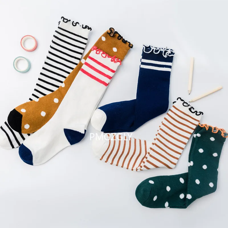 Medias de tubo para ni&ntilde;os, pendientes, primavera y verano, calcetines acolchados de algod&oacute;n-1