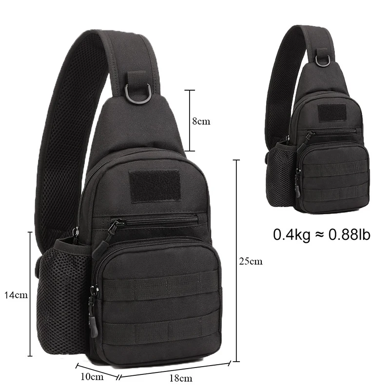 

NANCY TINO Tactical Army Shoulder Bag Men Sling Crossbody Bags Camouflage Camping Travel Hiking Hunting Military Backpack