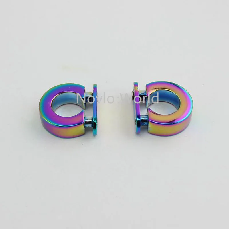 Металлическая Радужная фурнитура для сумок/сумок застежка с кисточкой и крышкой