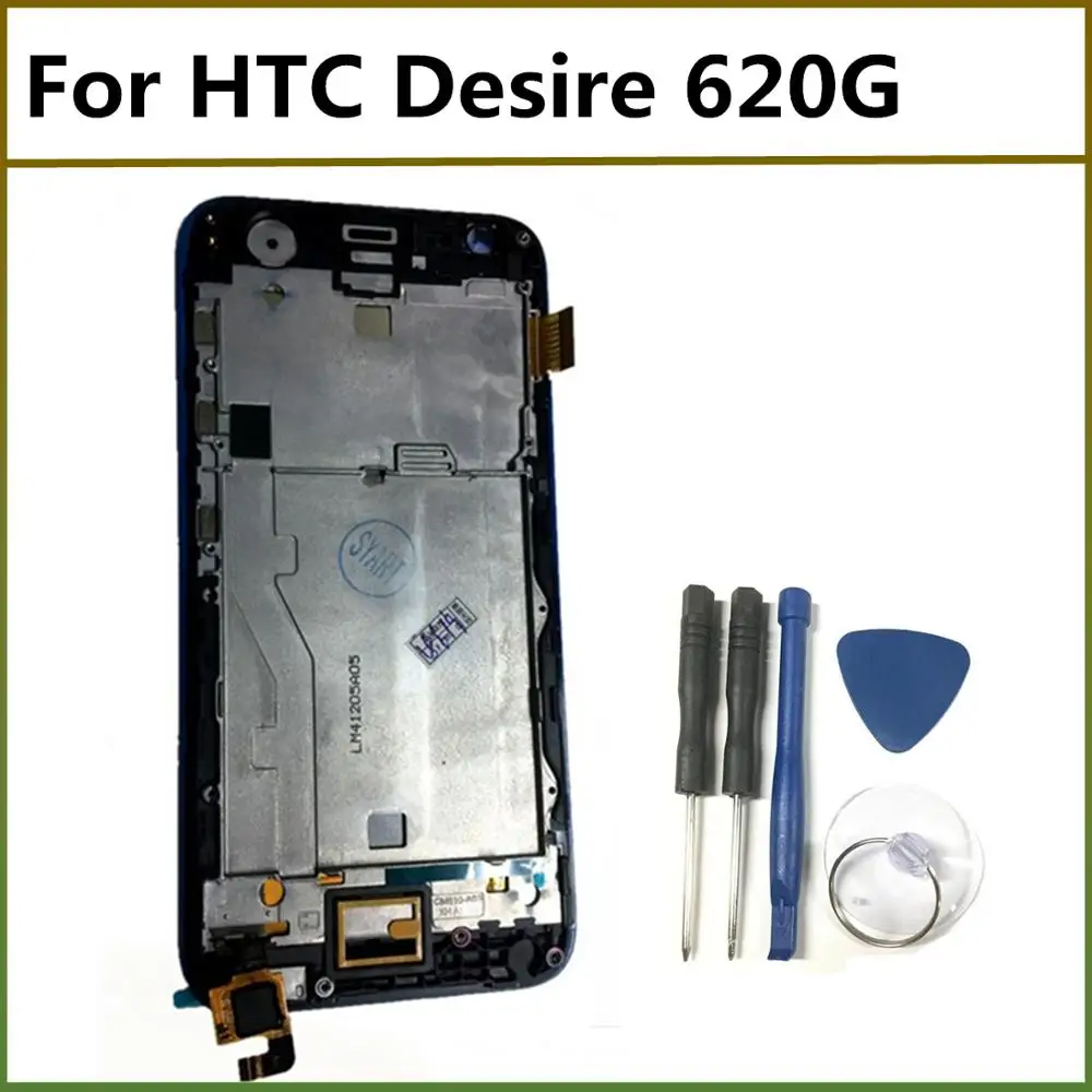 Для HTC Desire 620G ЖК дисплей в сборе с сенсорным экраном и рамкой для 620 620U 620T
