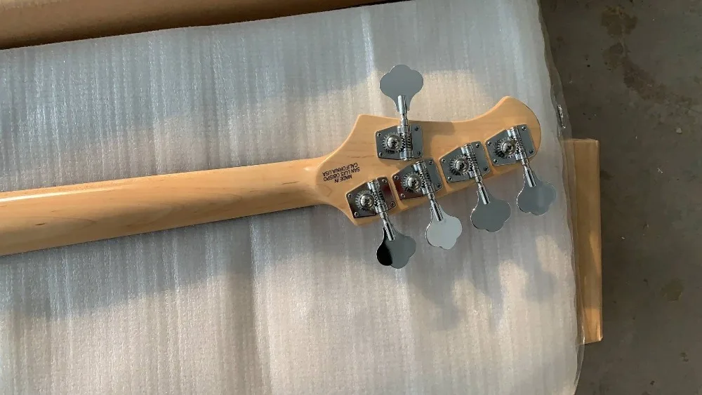 Новая+ завод+ Sunburst music man stingRay5 бас активный звукосниматель music man, электронная бас-гитара fretless гриф из черного дерева Бас-гитара