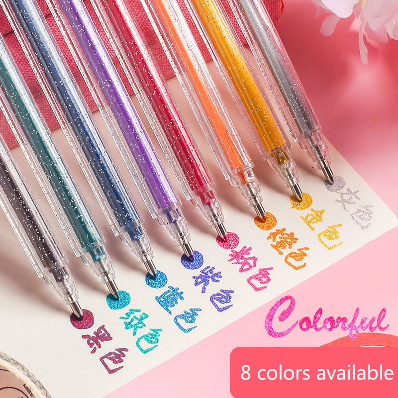 

8 Colors highlighte Art Student Highlighter Office Marker Pen Drawing Painting Art Writing Supplies School Color Stationery