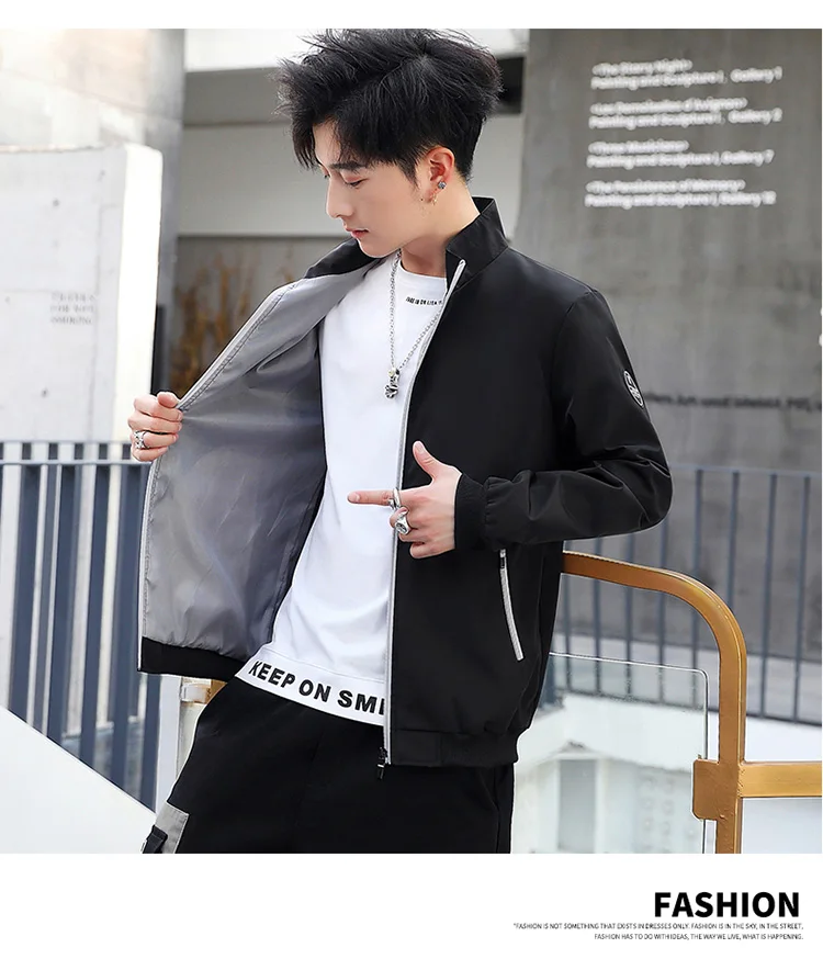 

Hot. New autumn men's jacket. Stand collar baseball uniform. Trendy Air Force flight suit. coat 1716-2-2012