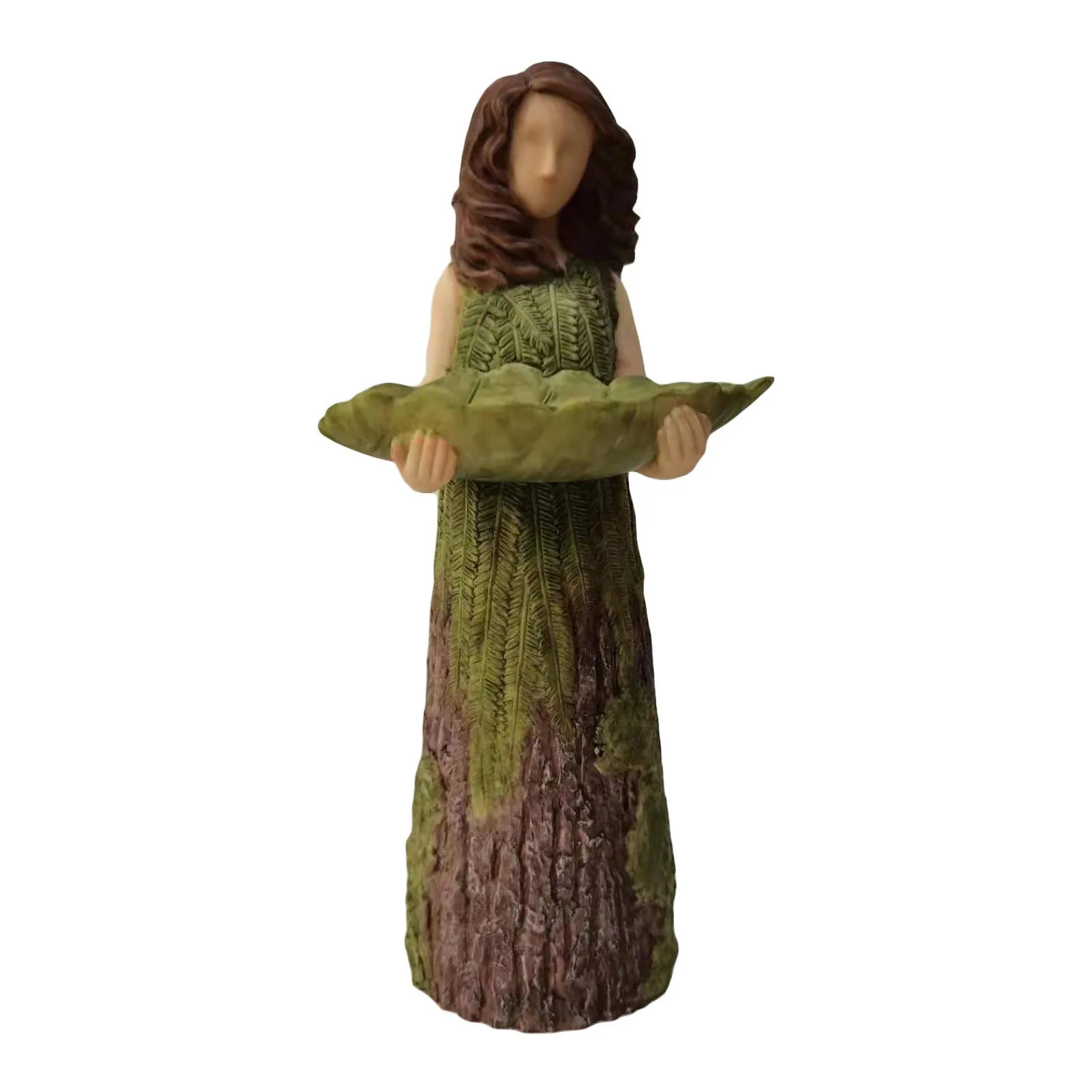 

Сказочная скульптура с кормушкой для птиц, садовое художественное украшение, шезловый папоротник, Сказочная статуя с кормушкой для птиц, ук...