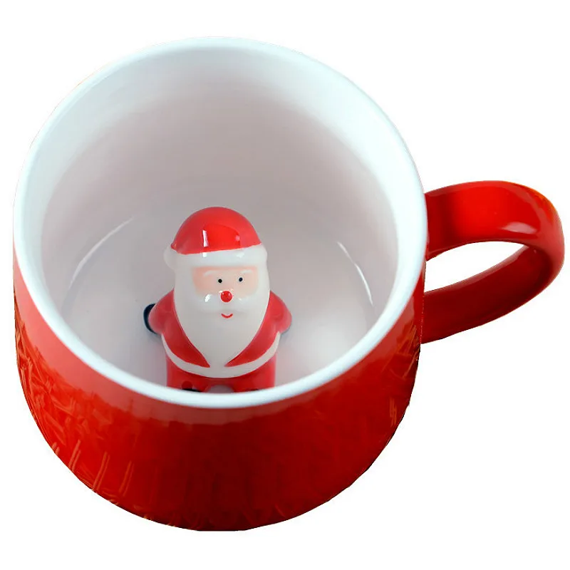 Креативная керамическая кружка с рождественским животным молоком кофейные