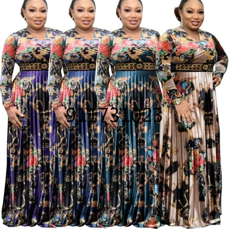 Женская модная одежда африканские платья для женщин Дашики длинное платье