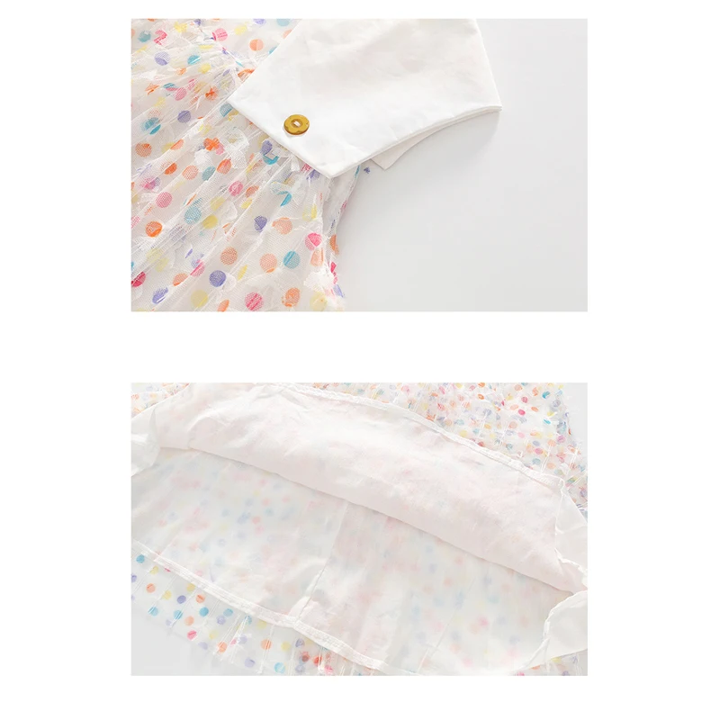 

Summer Girls' Dress 2021 New Children'S Clothing Colorful Gauze Girls Princess Dress Lapel Teenagers Clothing 4 5 7 9 11 13