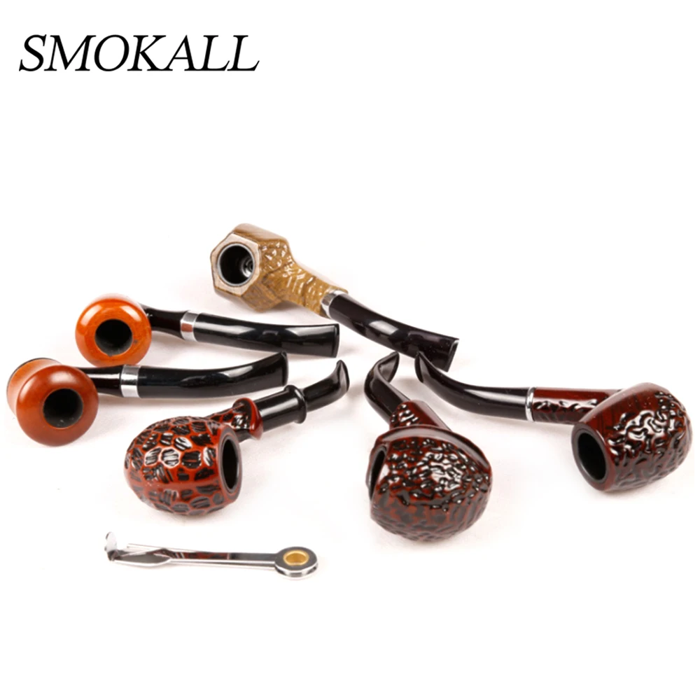 6 шт./компл. классическая деревянная курительная трубка трубки для табака травы