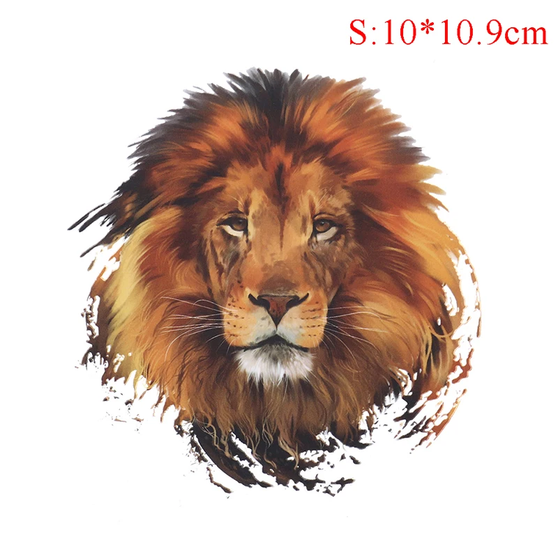 

For Clothes Washable 1pc Lion Patches Iron On Patches DIY Decoration S L