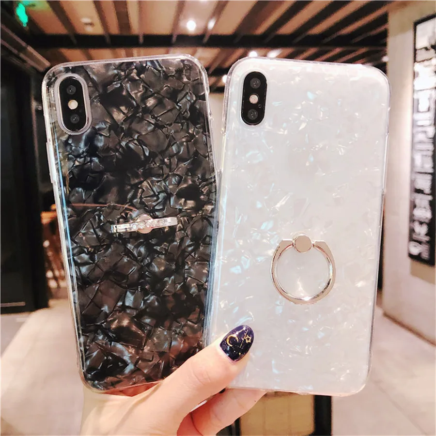 Блестящая оболочка Розовая белая блестящая силиконовая рукоятка подставка