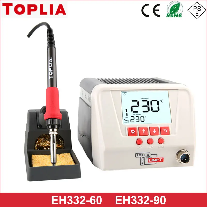 

TOPLIA EH332-60/90 Intelligent Micro-control Digital Display Soldering Station Adjustable Temperature And Anti-static