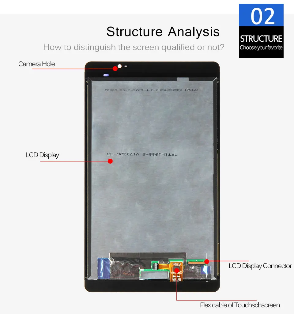 Srjtek " для huawei Mediapad M2 8,0 M2-801L M2-802L M2-803L ЖК-дисплей с сенсорным экраном панель дигитайзер полная сборка деталей