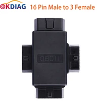 obd2 obdii full 16 pin male to 3 female 1 to 3 obd cable splitter converter adapter for diagnostic extender diagnostic cables