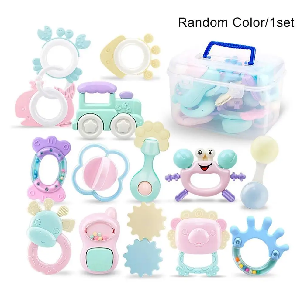 

Baby Rattles Handbell Newborn Colorful Toy Education Toy Hand Shake Bell Ring Teether Non-toxic Safety Stroller Toy Crib Rattles