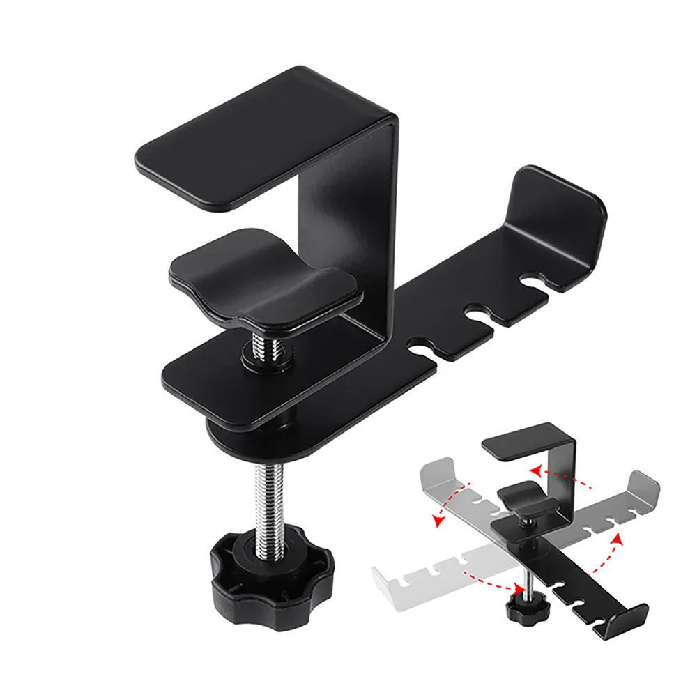 

Metal Headphone Stand Holder Bracket 360° Rotatable Earphone Hook
