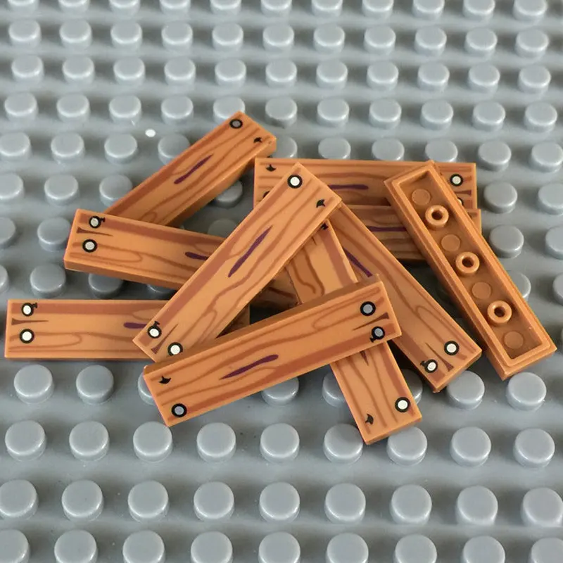 

165pcs Small Building Block Accessories DIY Assembled Building Block Intellectual Toy 1x4 Smooth Wooden Building Block Toy