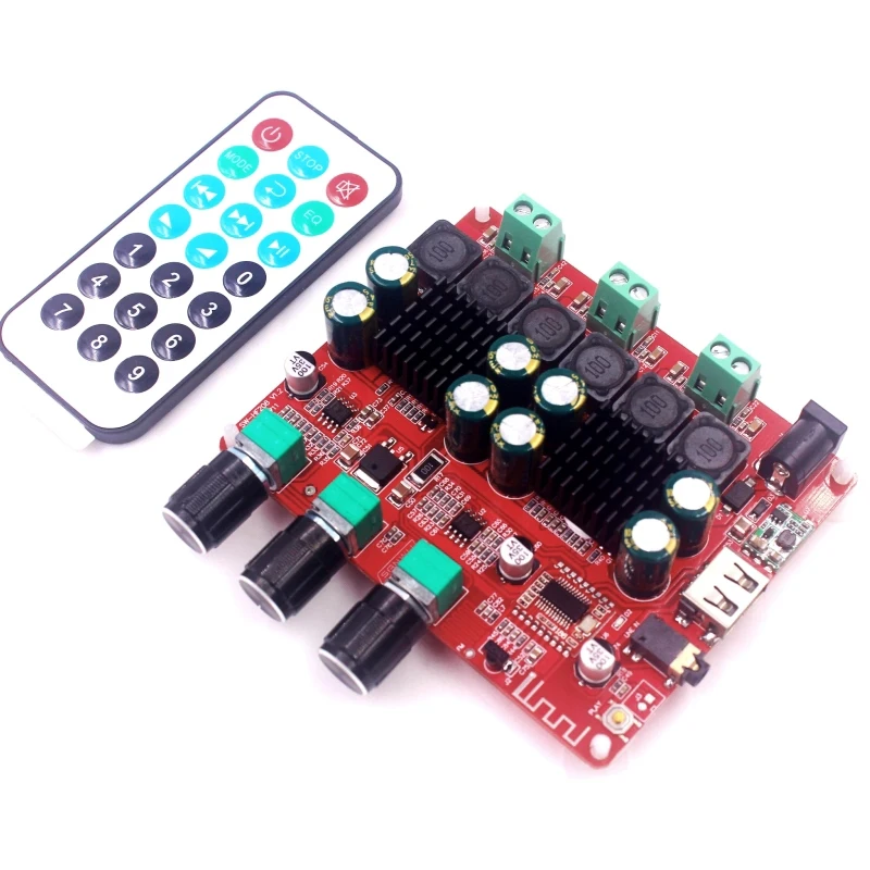 Tpa3116D2 4 2 Bluetooth 1 канальный стерео цифровой o усилитель плата 50Wx2 + 100 Вт Fm радио Usb Mp3