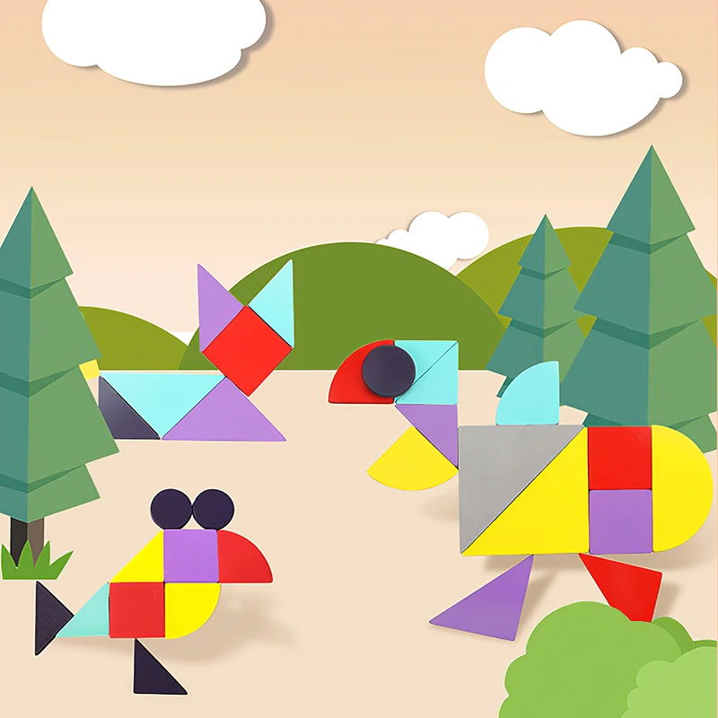 

3D Magnetic Puzzle Vehicle Beautiful Children Cartoon Animal Spell Drawing Board Baby Montessori Early Educational Toys For Kids