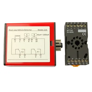 220V один двойной канальный автомобильный детектор петли для Автостоянка барьерАвтоматические ворота открывания двери