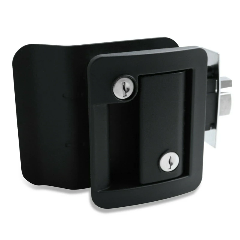 Черная ручка дверного замка для автофургона с заглушкой защелка дорожного