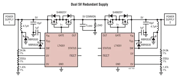 LT4351CMS LT4351IMS LT4351 LTZZ LTA1-диод или контроллер MOSFET | Электронные компоненты и