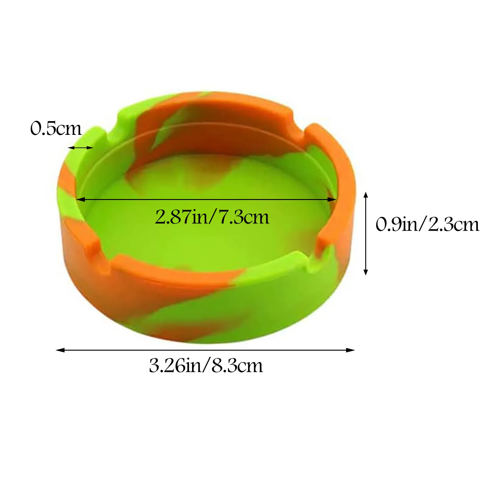 

4 Pieces Silicone Portable Ashtray Unbreakable Rubber High Temperature Heat Resistant Portable Office Home Decor Ashtrays #864