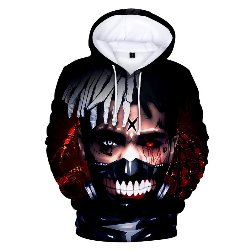8 Xxxtentacion толстовки стильные мужские брендовые модные толстовки образец 3D принт осенние пуловеры с длинными рукавами в стиле хип-хоп Большие размеры - Цвет: 8
